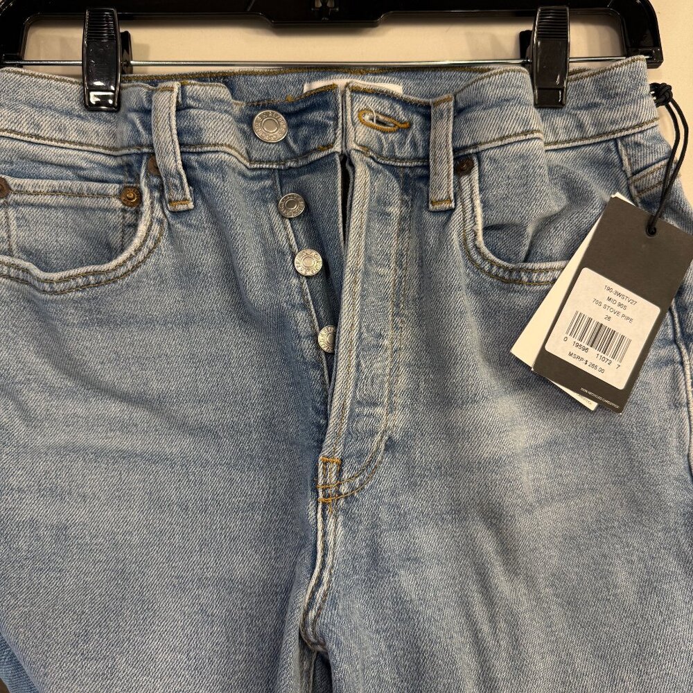RE/DONE STOVE PIPE JEANS - Picture 2 of 4